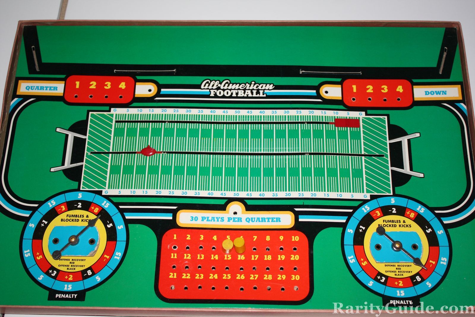 from All American Football Game Board Game by Cadaco Circa 1961